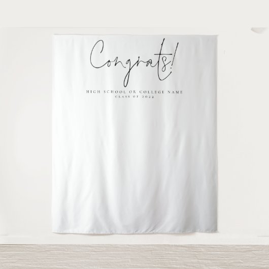 Glückwunsch Class 2024 Uni Grad Foto Hintergrund Wandteppich (Vorderseite)