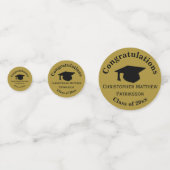 Glückwunsch, Class 20xx Abschluss, Gold Konfetti (Vorderseiten)