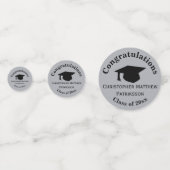 Glückwunsch, Class 20xx Abschluss, Silver Konfetti (Vorderseiten)