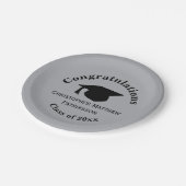 Glückwunsch, Class 20xx Abschluss, Silver Pappteller (Schrägansicht)