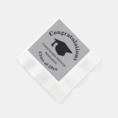 Glückwunsch, Class 20xx Abschluss, Silver Serviette (Ecke)
