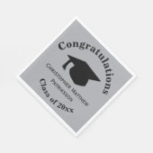 Glückwunsch, Class 20xx Abschluss, Silver Serviette (Ecke)