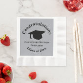 Glückwunsch, Class 20xx Abschluss, Silver Serviette (Beispiel)