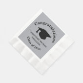 Glückwunsch, Class 20xx Abschluss, Silver Serviette (Ecke)