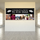 Glückwunsch Classic Abschluss Sechs Foto Party Banner