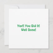 Glückwunsch Clever Clogs Textherzen Grad Prüfung G (Rückseite)