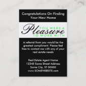 Glückwunsch Comic condo Empfehlungskarte (Rückseite)