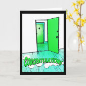 Glückwunsch Comic condo Karte (Gelbe Blume)