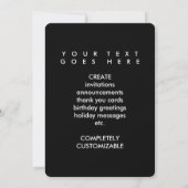 Glückwunsch Comic Tür Einladung (Rückseite)