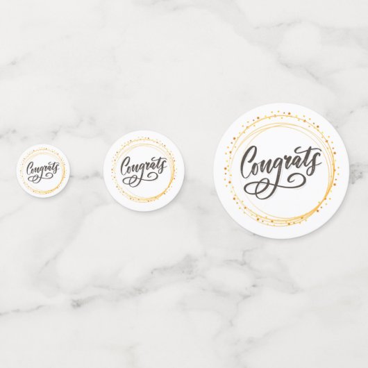 Glückwunsch Confetti Konfetti (Vorderseiten)