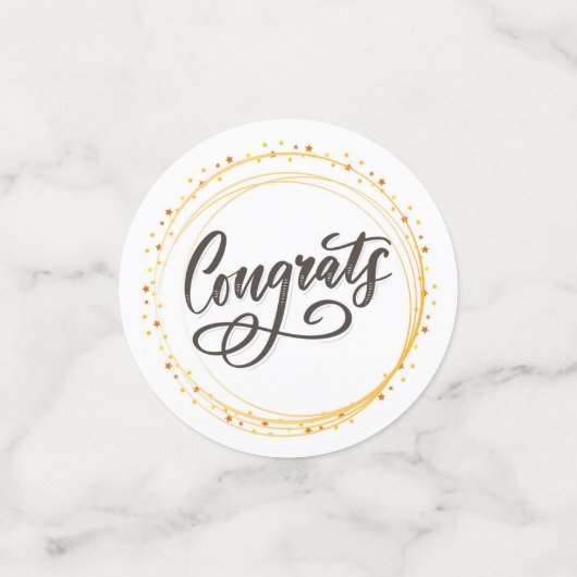 Glückwunsch Confetti Konfetti (Klein Vorderseite)