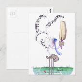 Glückwunsch, Cricket, tony fernandes Postkarte (Vorne/Hinten)