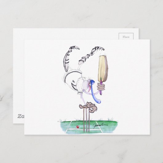 Glückwunsch, Cricket, tony fernandes Postkarte (Vorne/Hinten)