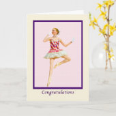 Glückwunsch, Dance Erwägung Karte (Gelbe Blume)