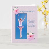 Glückwunsch, Dance Erwägung Karte (Gelbe Blume)