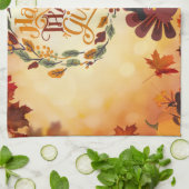 Glückwunsch Dank für die Niedliche Türkei und Herb Geschirrtuch (Gefaltet)