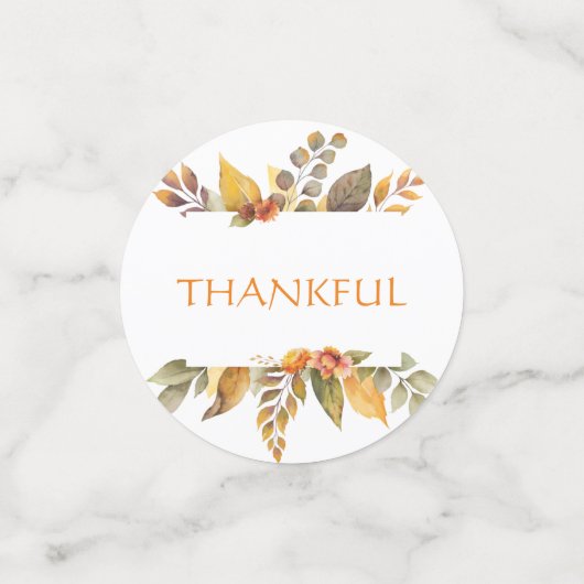 Glückwunsch Danksagend dankbar gesegnet dankbar Konfetti (Klein Vorderseite)