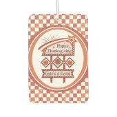 Glückwunsch Danksagend und gesegnet Retro-Zeichen Autolufterfrischer (Vorderseite)