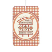 Glückwunsch Danksagend und gesegnet Retro-Zeichen Autolufterfrischer (Vorderseite)