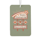 Glückwunsch Danksagend und gesegnet Retro-Zeichen Autolufterfrischer (Rückseite)