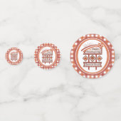 Glückwunsch Danksagend und gesegnet Retro-Zeichen Konfetti (Rückseiten)