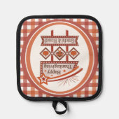 Glückwunsch Danksagend und gesegnet Retro-Zeichen Topflappen (Vorderseite)