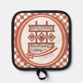 Glückwunsch Danksagend und gesegnet Retro-Zeichen Topflappen (Vorderseite)