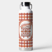 Glückwunsch Danksagend und gesegnet Retro-Zeichen Trinkflasche (Vorderseite)