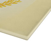 Glückwunsch Danksagung Türkei und Herbstblätter Schneidebrett (Ecke)