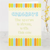 Glückwunsch. Das Sperma ist stark mit diesem hier Karte (Gelbe Blume)