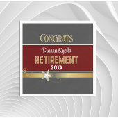 Glückwunsch der Altersversorgung! Maßgeschneidert Serviette