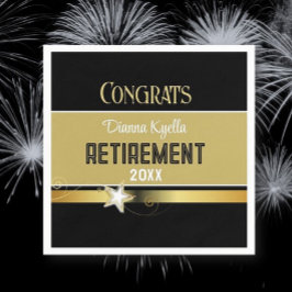 Glückwunsch der Altersversorgung! Maßgeschneidert Serviette