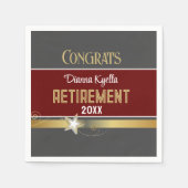 Glückwunsch der Altersversorgung! Maßgeschneidert Serviette (Vorderseite)