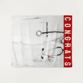 Glückwunsch der Creative Medical School Abschluss Wandteppich (Vorderseite (Horizontal))