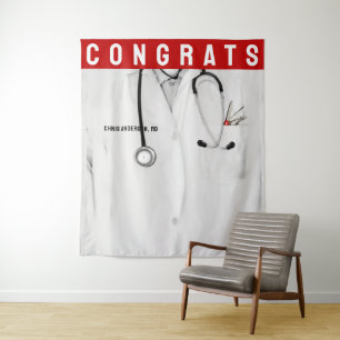 Glückwunsch der Creative Medical School Abschluss Wandteppich