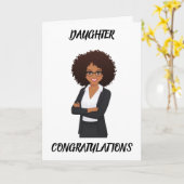 GLÜCKWUNSCH DER "FEMALE AFRIKANAMERIKANISCHEN DAUC KARTE (Gelbe Blume)