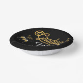 Glückwunsch der Graduate Class Gold Black Personal Pappteller (Gewinkelt)
