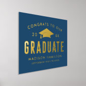 Glückwunsch der Graduate Navy Foliendrucke (Ablage )