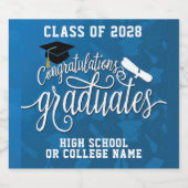 Glückwunsch der Graduate School Graduation Party Bierflaschenetikett (Einzelnes Label)