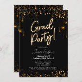 Glückwunsch der Graduationspartei - Einladung (Vorne/Hinten)