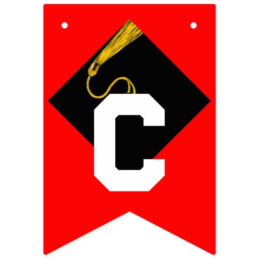 Glückwunsch der Graduierungspartei Red Wimpelkette (Zweite Fahne)