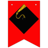 Glückwunsch der Graduierungspartei Red Wimpelkette (Erste Fahne)