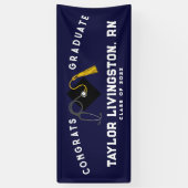 Glückwunsch der Krankenpflegerschule für Abschluss Banner (Vertikal)