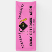 Glückwunsch der Krankenpflegerschule für Abschluss Banner (Vertikal)