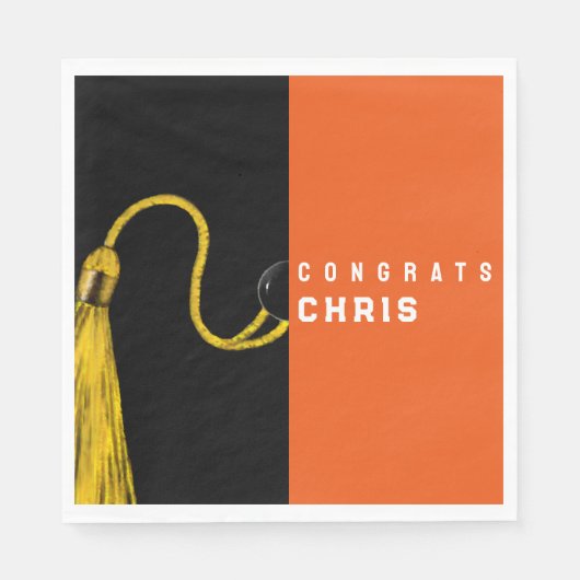 Glückwunsch der Kreativen Graduierungspartei Napki Serviette (Vorderseite)