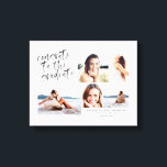 Glückwunsch der Leinwand mit mehreren Fotos<br><div class="desc">Aquarellfarben Glückwunsch zum Diplom Multi-Foto-Leinwand drucken. Der perfekte Abschluss. Teil einer Sammlung.</div>