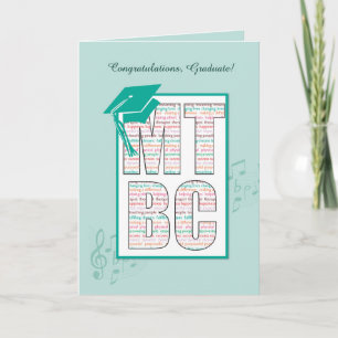 Glückwunsch der Musiktherapie mit zertifizierten A Karte