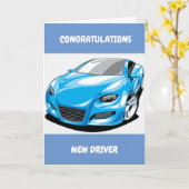 GLÜCKWUNSCH DER **NEUEN TREIBER**-KARTE KARTE (Gelbe Blume)