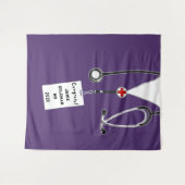 Glückwunsch der personalisierten medizinischen Fak Wandteppich (Vorderseite (Horizontal))