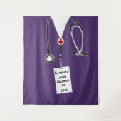 Glückwunsch der personalisierten medizinischen Fak Wandteppich (Vorderseite)